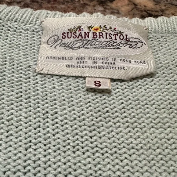 Vintage Susan Bristol Pastel Floral Cardigan - Picture 7 of 10